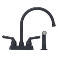 Gooseneck Faucet with Side Sprayer