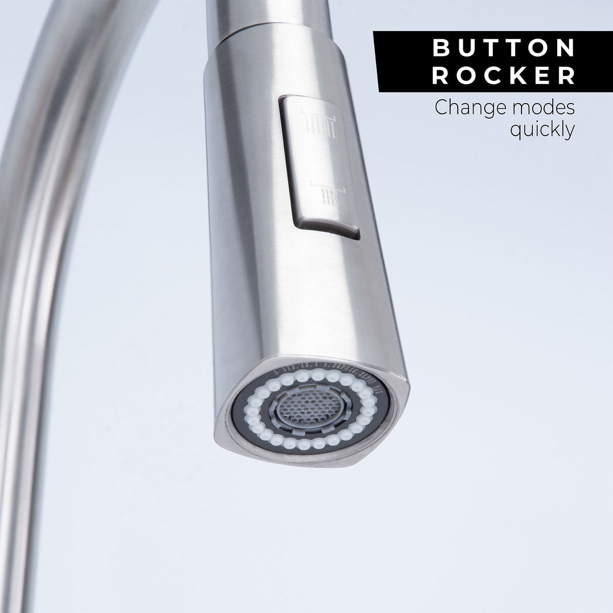 Tehila High-Arc Pull-Down Kitchen Faucet in Stainless Steel