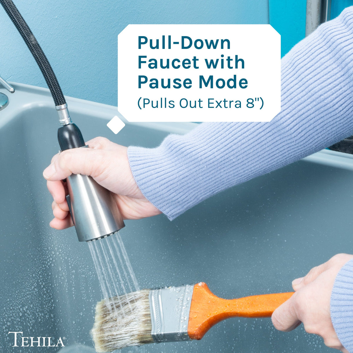 Low-Profile Pull-Down Faucet