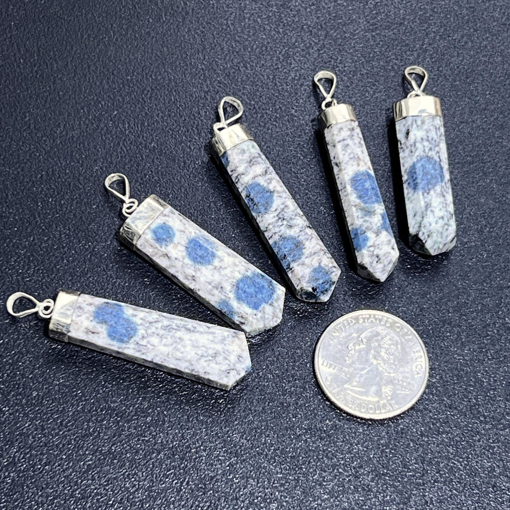 K2 Jasper Faceted Point Pendant