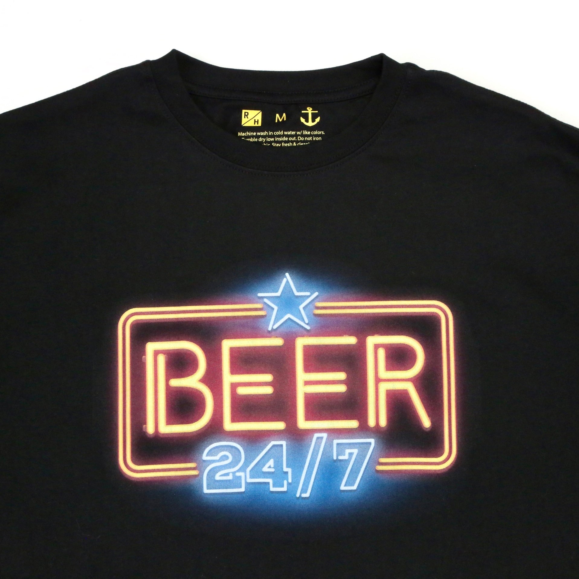 Beer 24/7 T-Shirt – Black | Richmond Hood Company