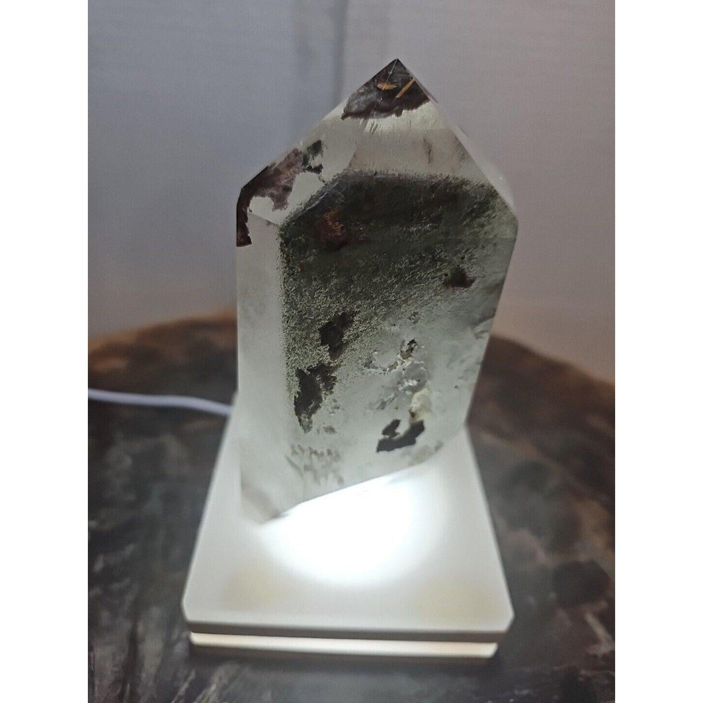 Green Ghost Phantom Quartz Obelisk
