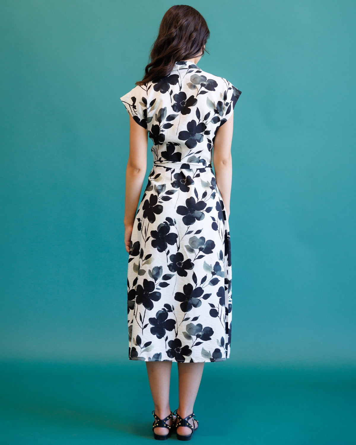 Quintessential Dress — Midi Shirtdress with Tie Waist