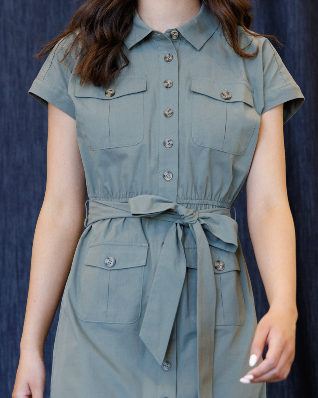 Field Trip Dress — Safari Shirtdress with Belt