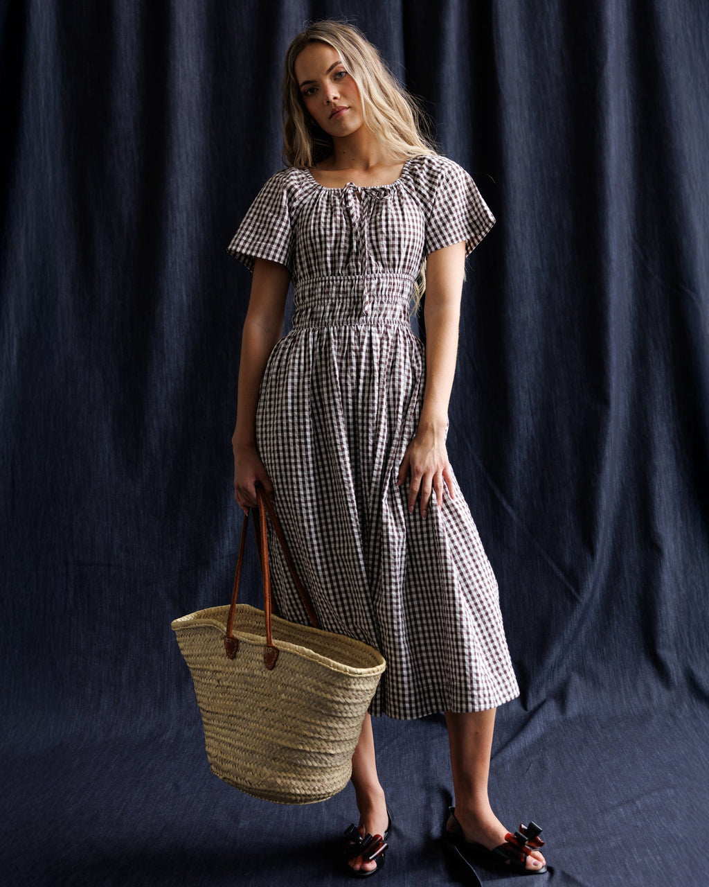 Maybelle Dress — Smocked Waist Midi