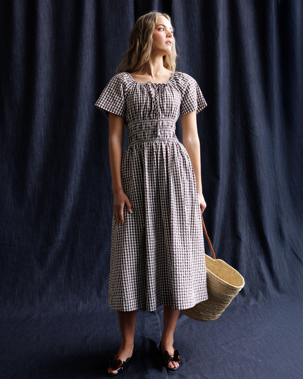 Maybelle Dress — Smocked Waist Midi