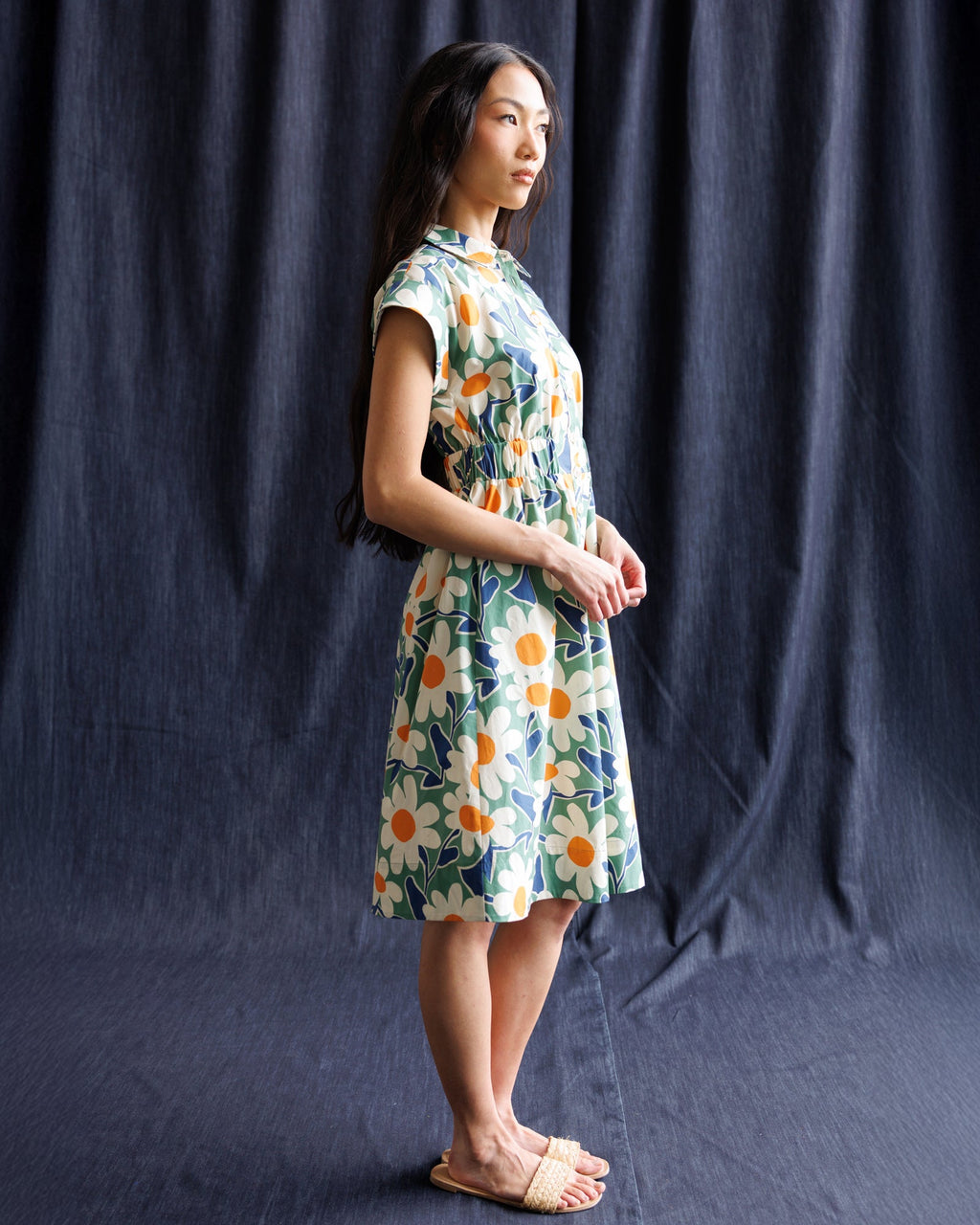 Newberry Dress — Green Bloom
