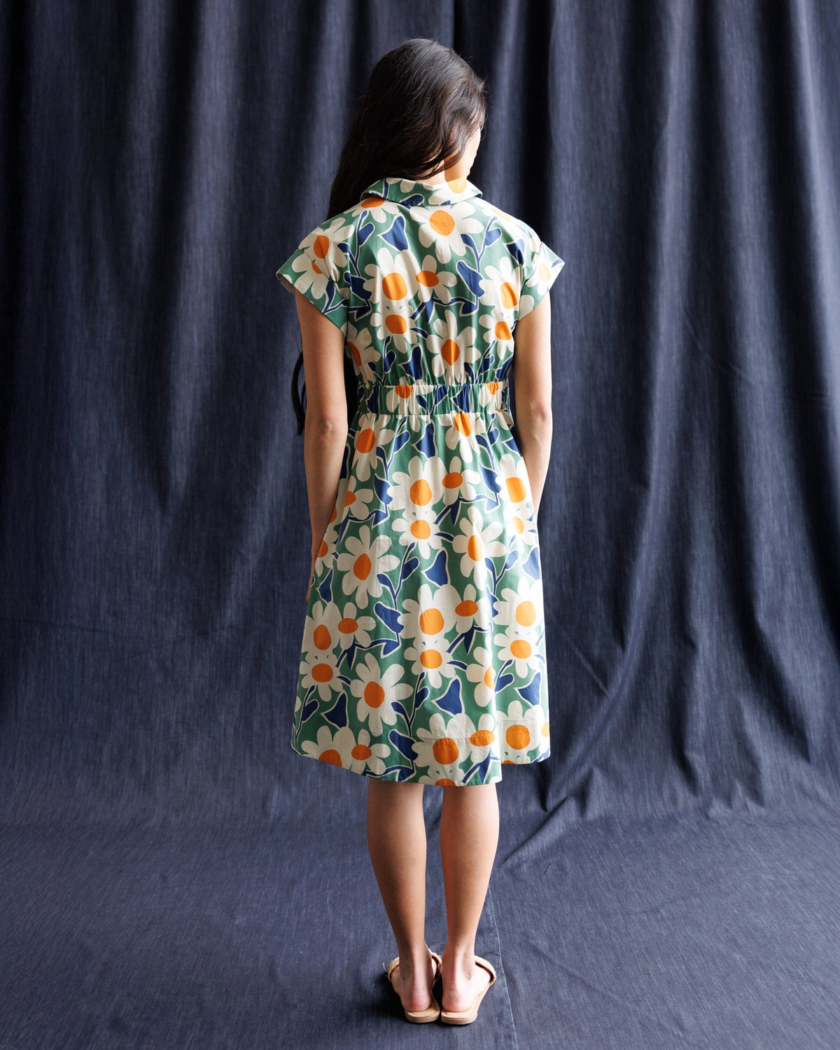 Newberry Dress — Green Bloom