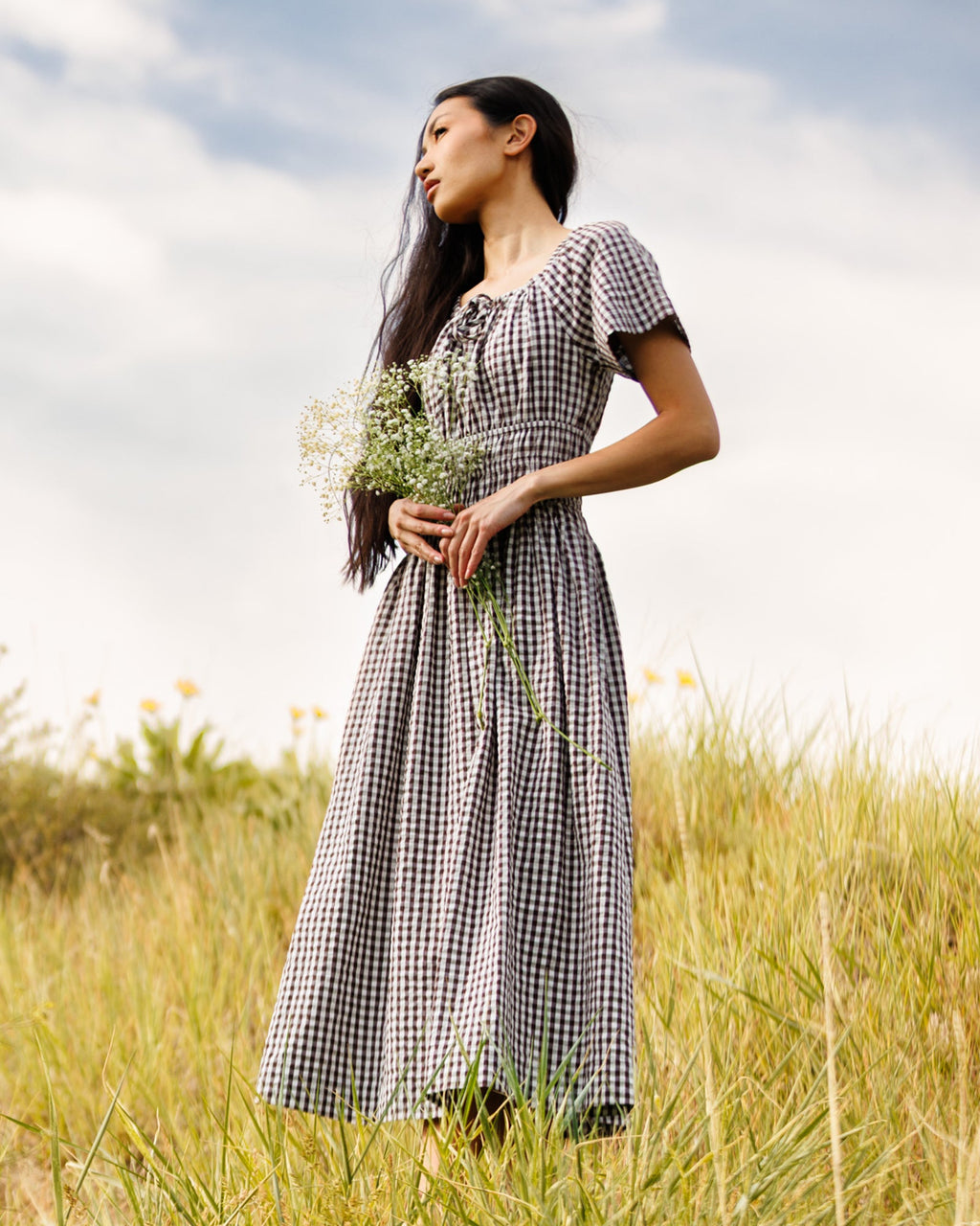 Maybelle Dress — Smocked Waist Midi