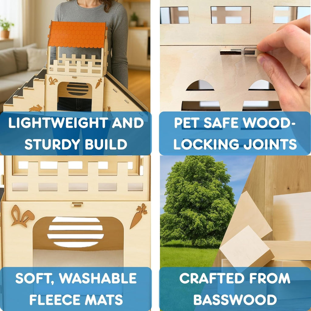 Wooden Bunny Castle Hideout