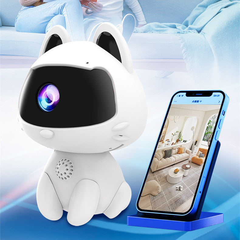 Cute Cat WiFi Baby & Pet Monitor Camera | 720p | Two-Way Audio | V380 App