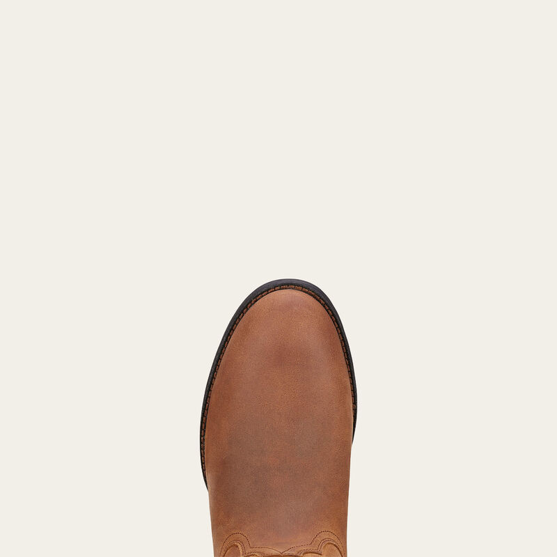 Ariat Men's Heritage Roper Western Boot – Distressed Brown Round Toe