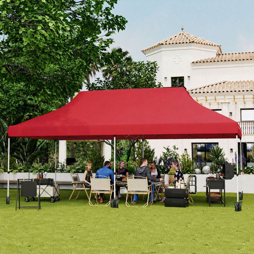 10x20 FT Pop-Up Canopy Tent for 15-20 People