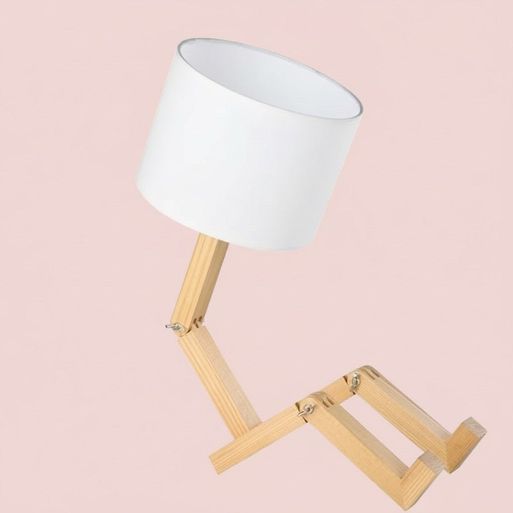 Foldable Shape-Changing Wooden Desk Lamp