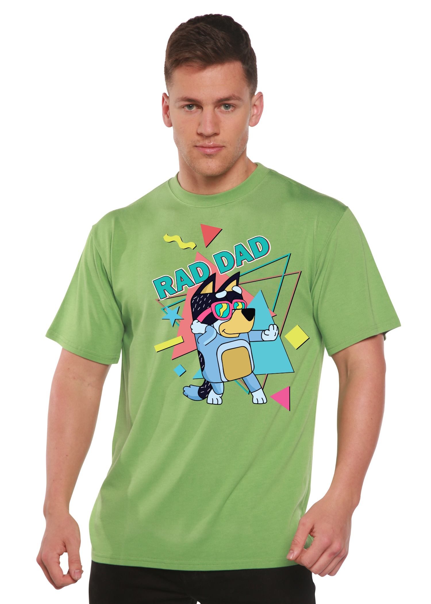 Rad Dad Bluey Men's Bamboo Viscose & Organic Cotton Short Sleeve Graphic T-Shirt
