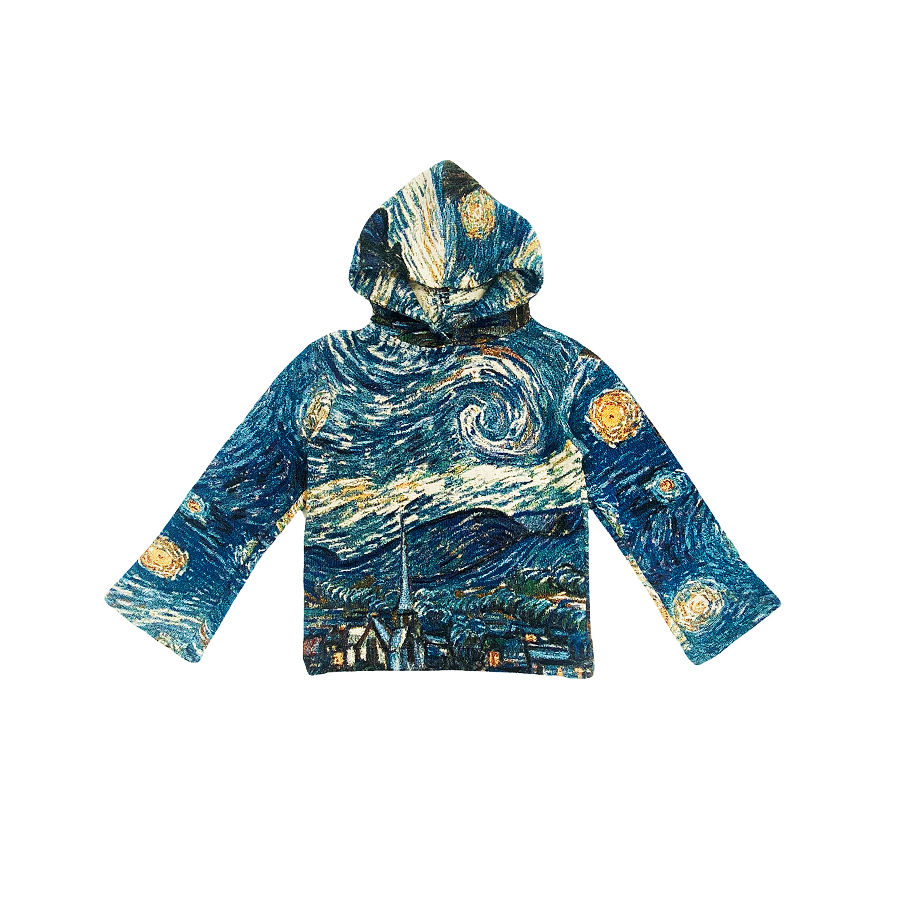 Starry Night Hoodie — Handmade Heavyweight Knit Cotton, New York