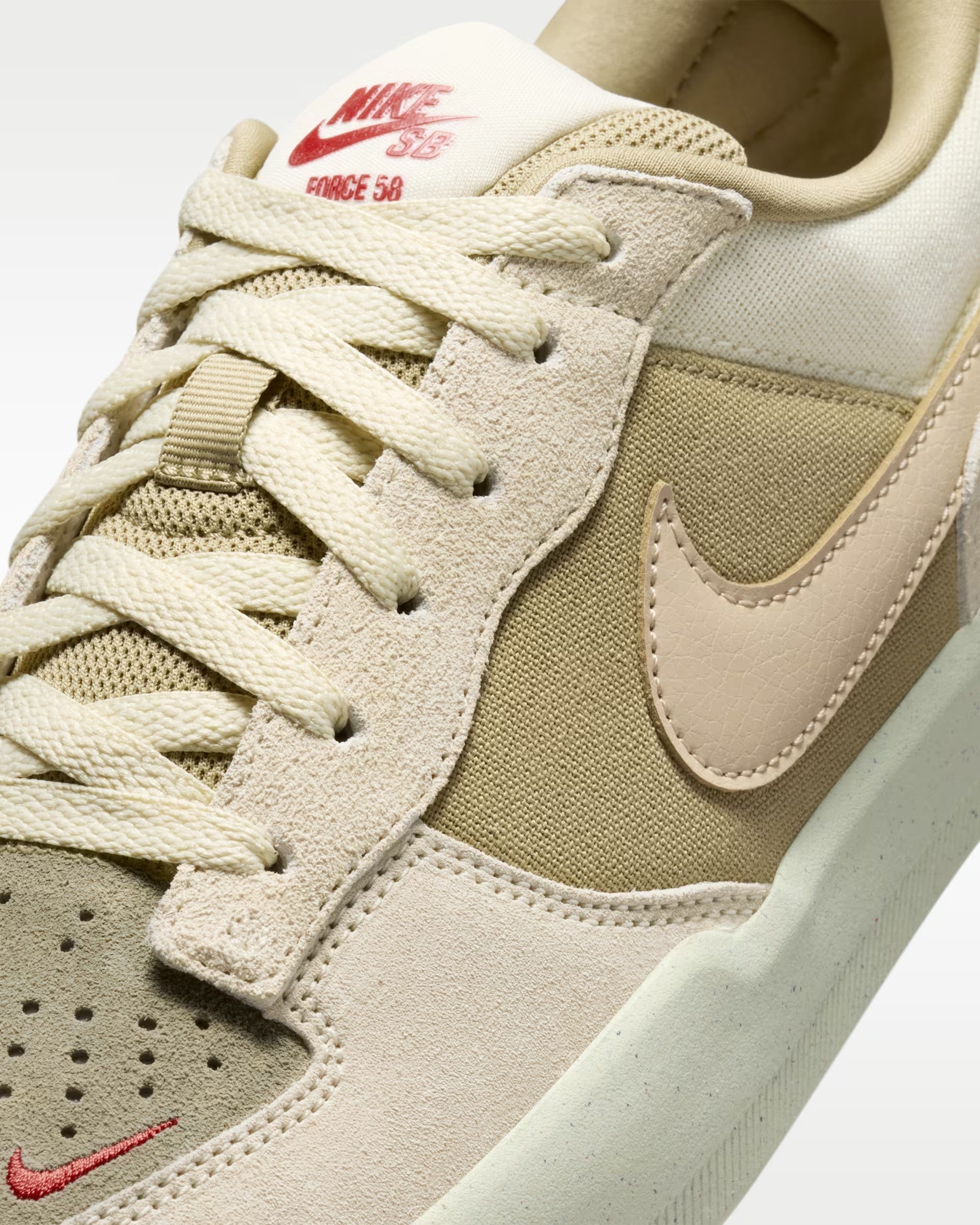 Nike SB Force 58 Skate Shoes – Coconut Milk / Neutral Olive