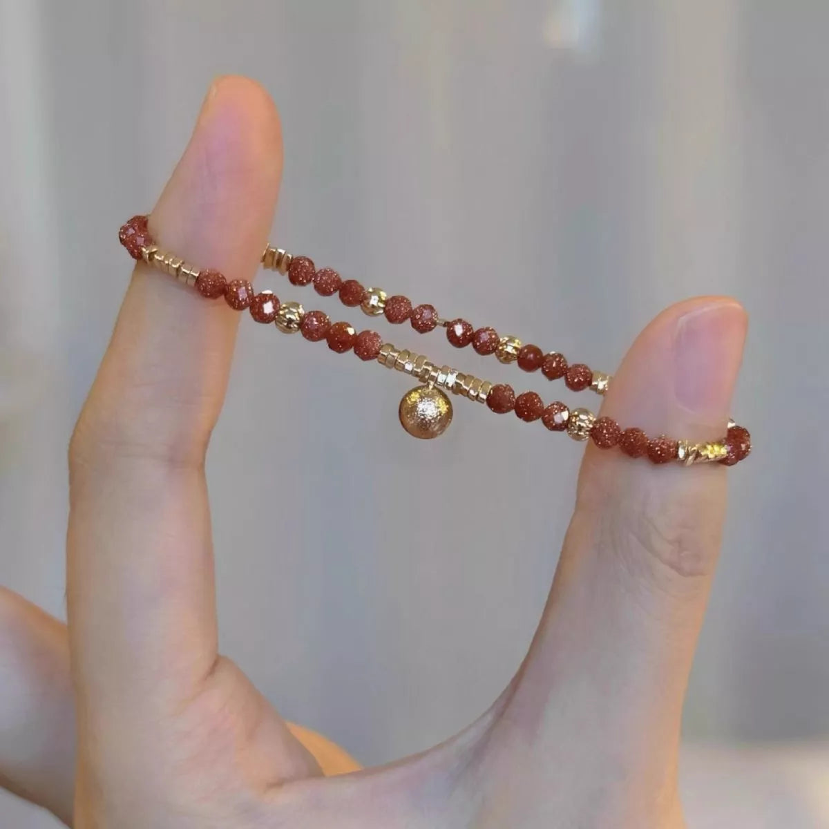 Women's Lightweight Beaded Charm Bracelet