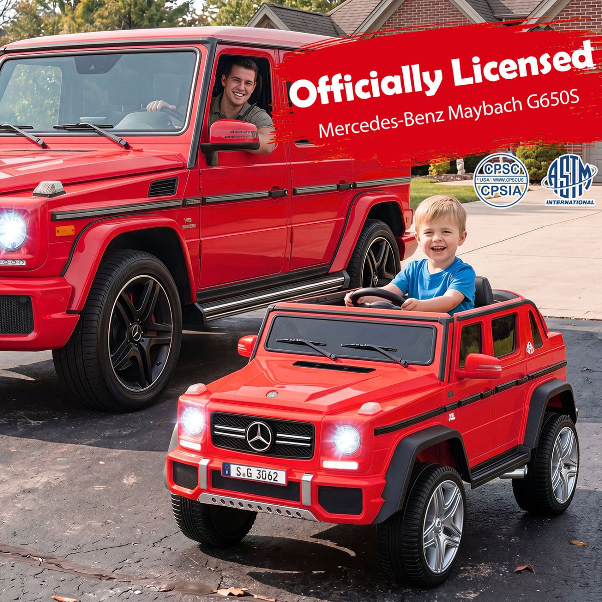 12V Licensed Mercedes-Benz Maybach G650S Kids