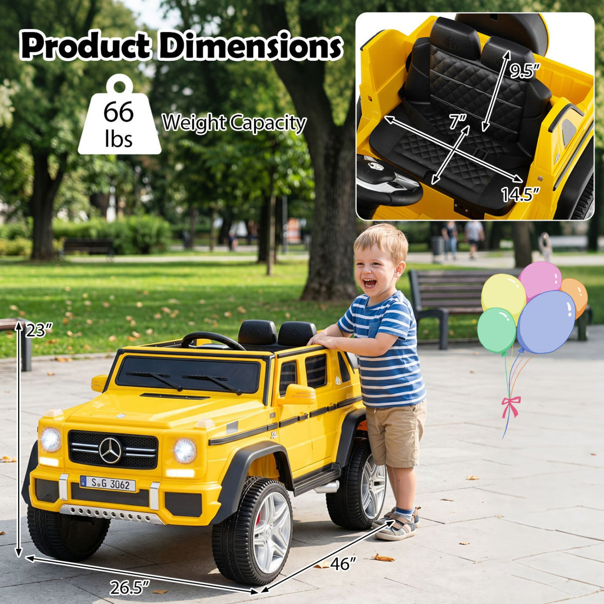 12V Licensed Mercedes-Benz Maybach G650S Kids
