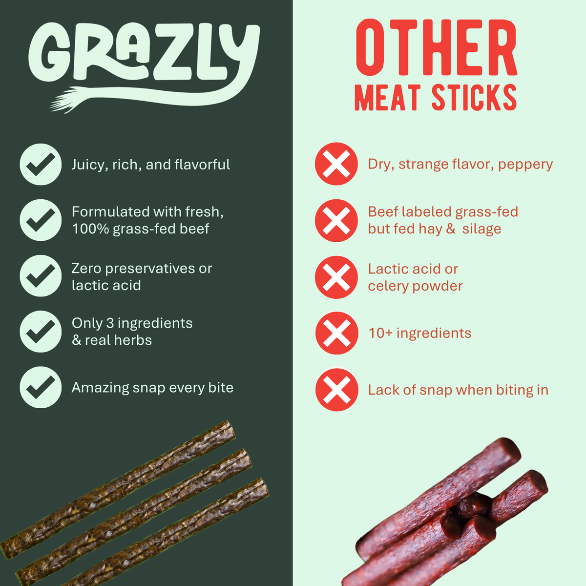 Grass-Fed Chimichurri Beef Meat Sticks