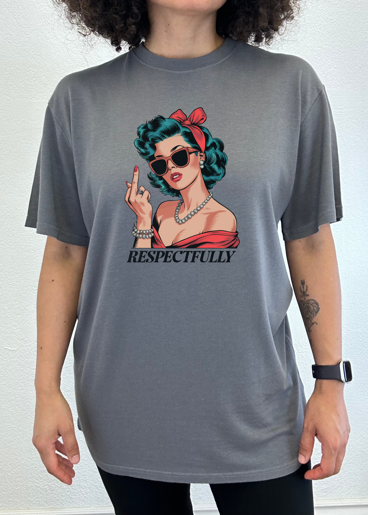 Respectfully Middle Finger Bamboo T-Shirt