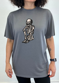 Sad Skeleton Halloween Unisex Bamboo Viscose & Organic Cotton Short Sleeve Graphic T-Shirt