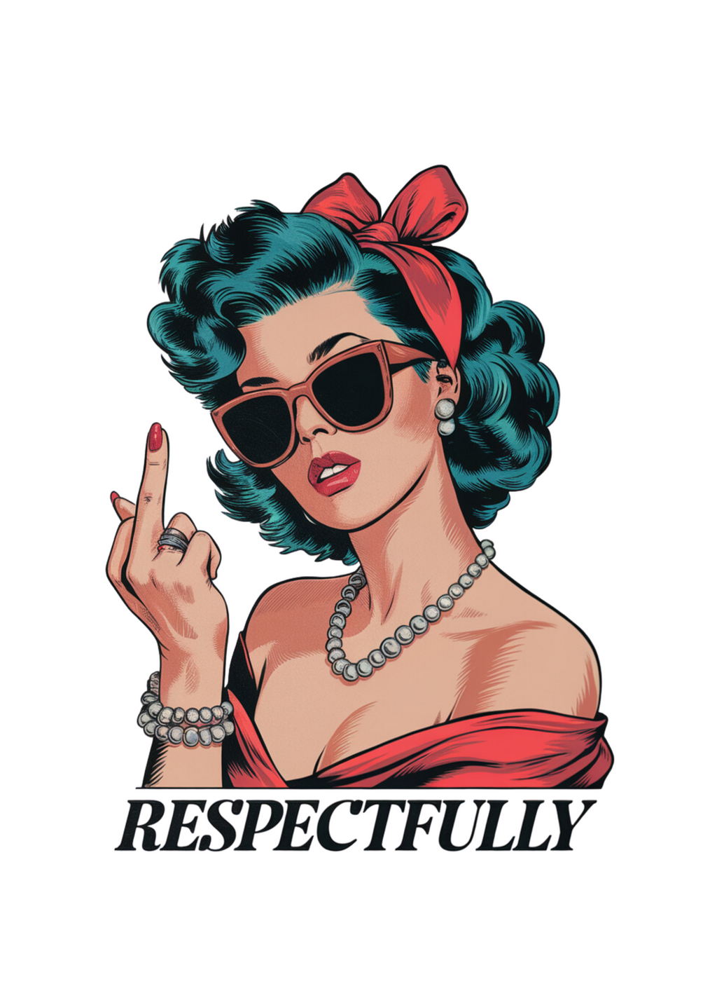 Respectfully Middle Finger Bamboo T-Shirt