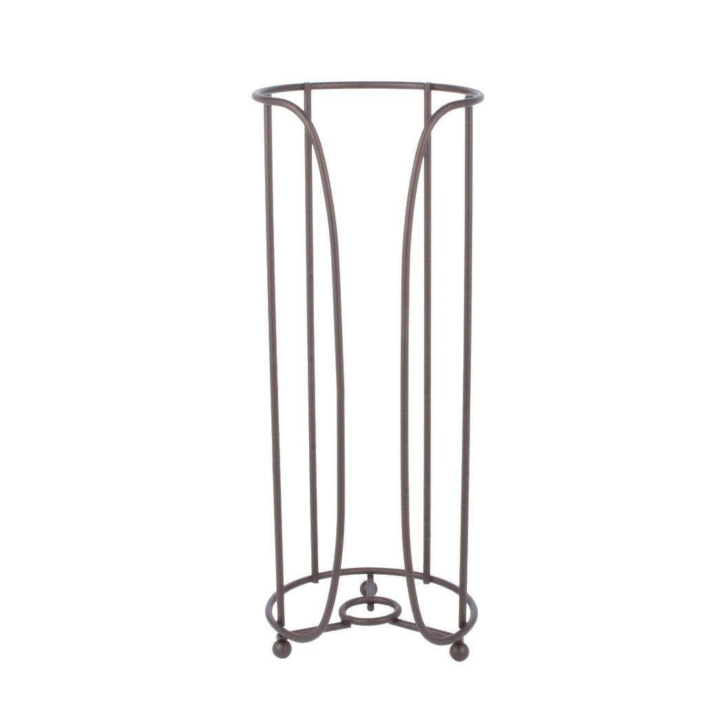 Freestanding Toilet Paper Holder in Oil-Rubbed Bronze — Holds 3 Standard Rolls