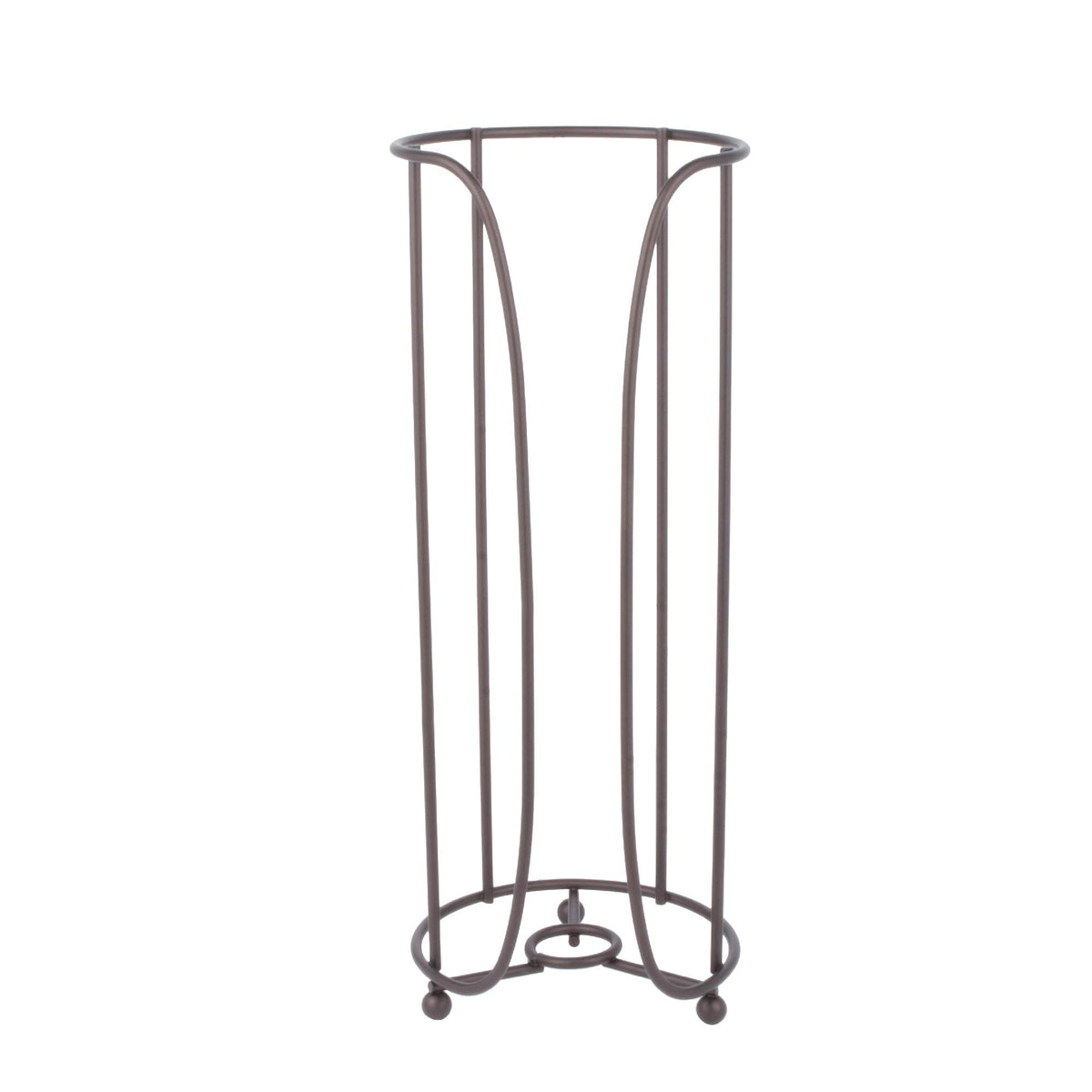 Freestanding Toilet Paper Holder in Oil-Rubbed Bronze — Holds 3 Standard Rolls