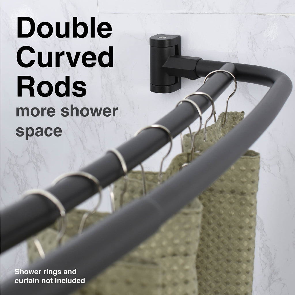 Double Curved Shower Rod