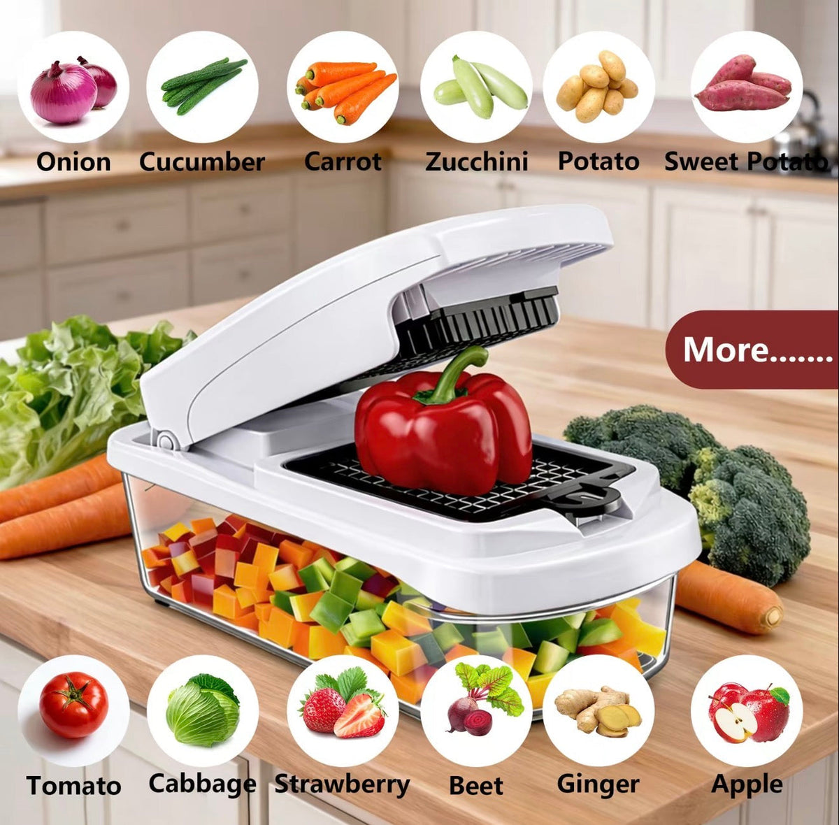 15-in-1 Vegetable Chopper & Slicer