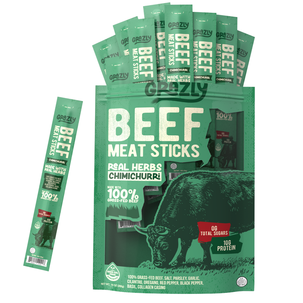 Grass-Fed Chimichurri Beef Meat Sticks