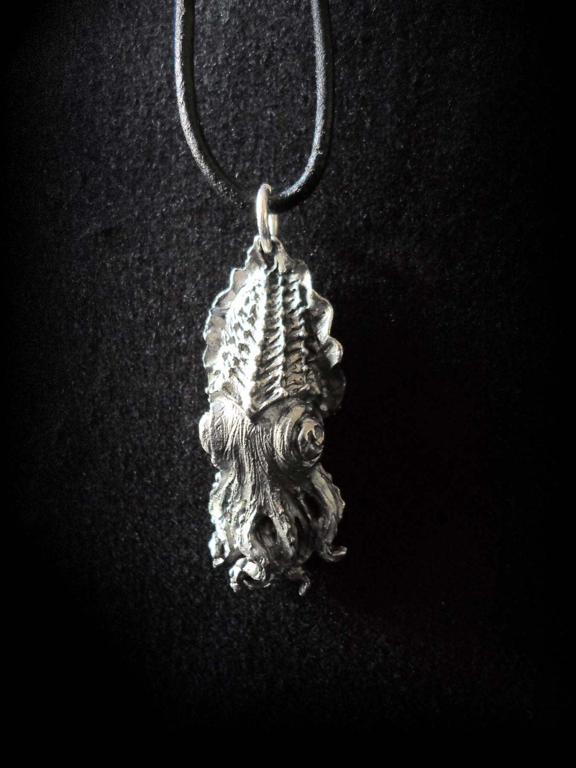 Cuttlefish Pendant Necklace – Handmade Gothic Nautical Jewelry