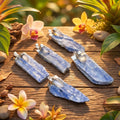 Blue Kyanite & Quartz Pendant