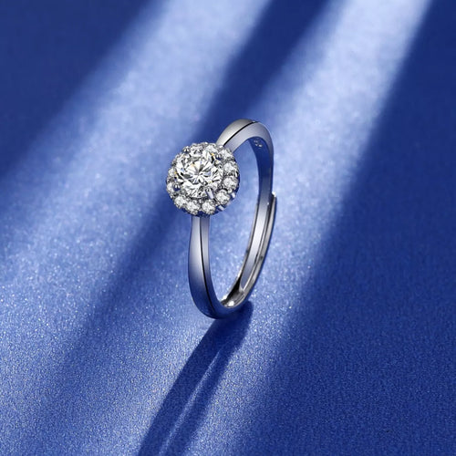 1 Carat Moissanite 925 Sterling Silver Ring