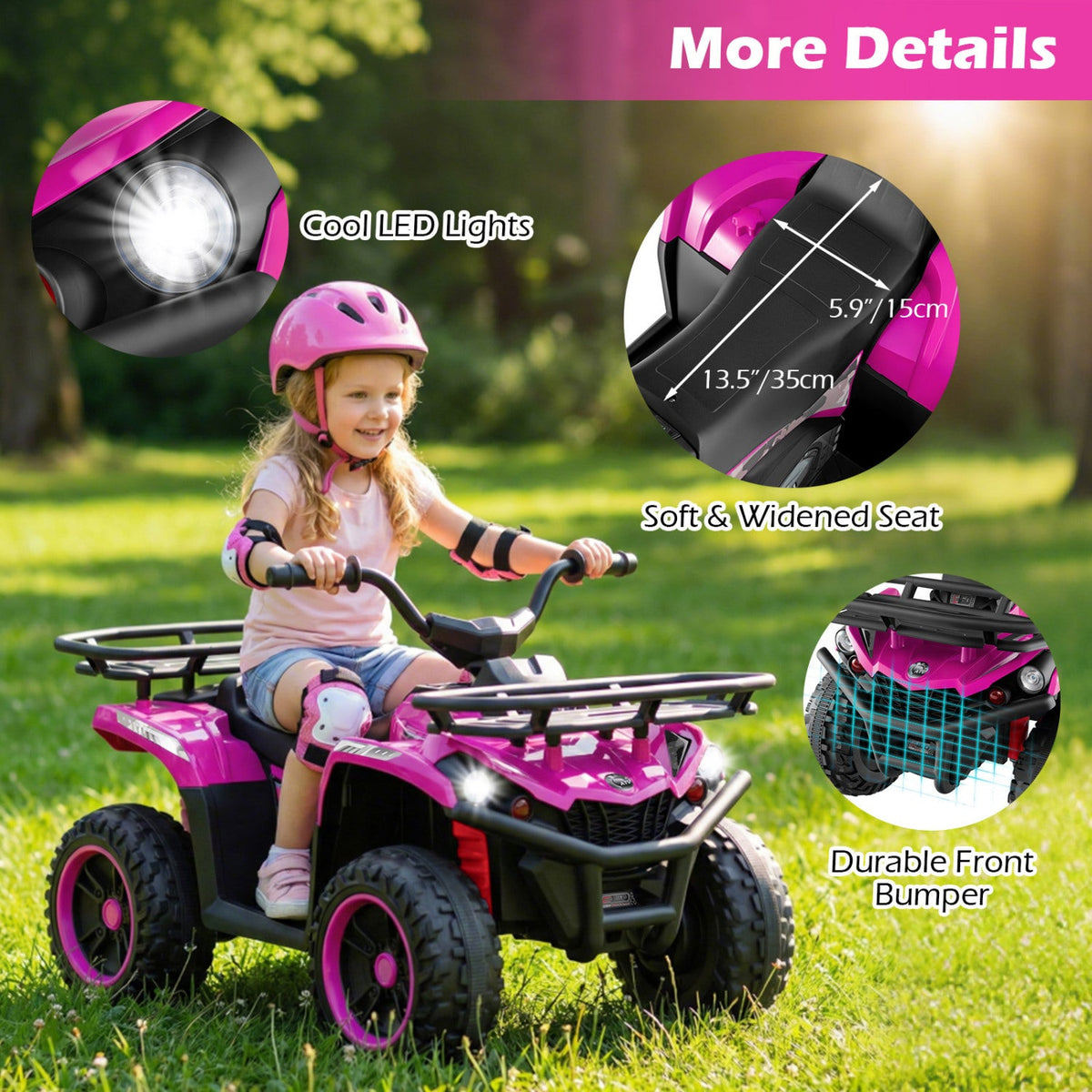 24V Electric Ride-On ATV Quad for Kids