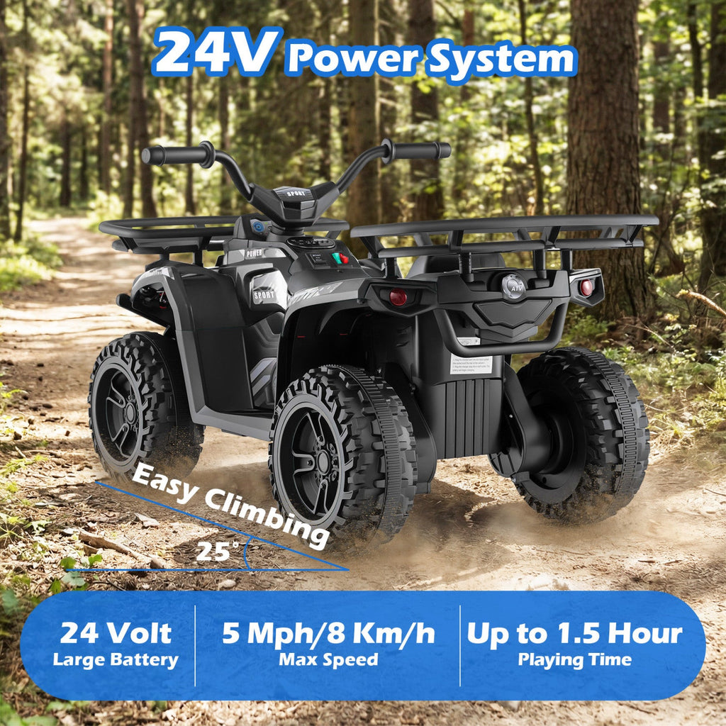 24V Electric Ride-On ATV Quad for Kids