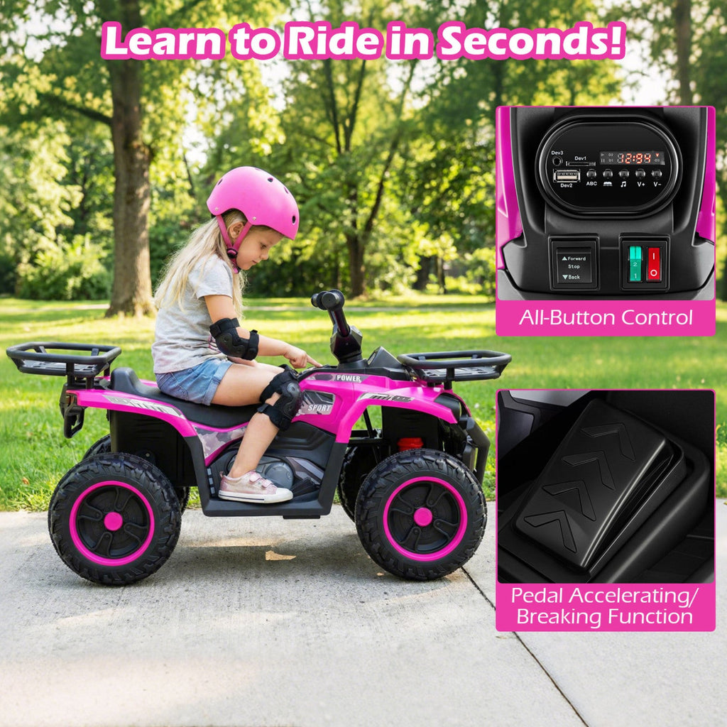 24V Electric Ride-On ATV Quad for Kids