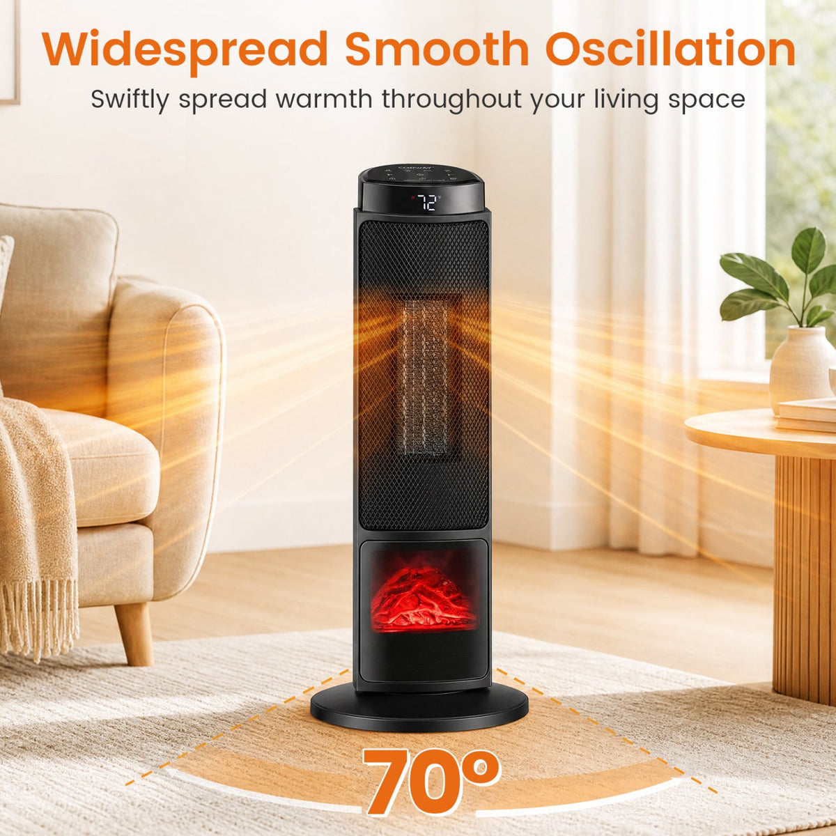 24" Tower Space Heater