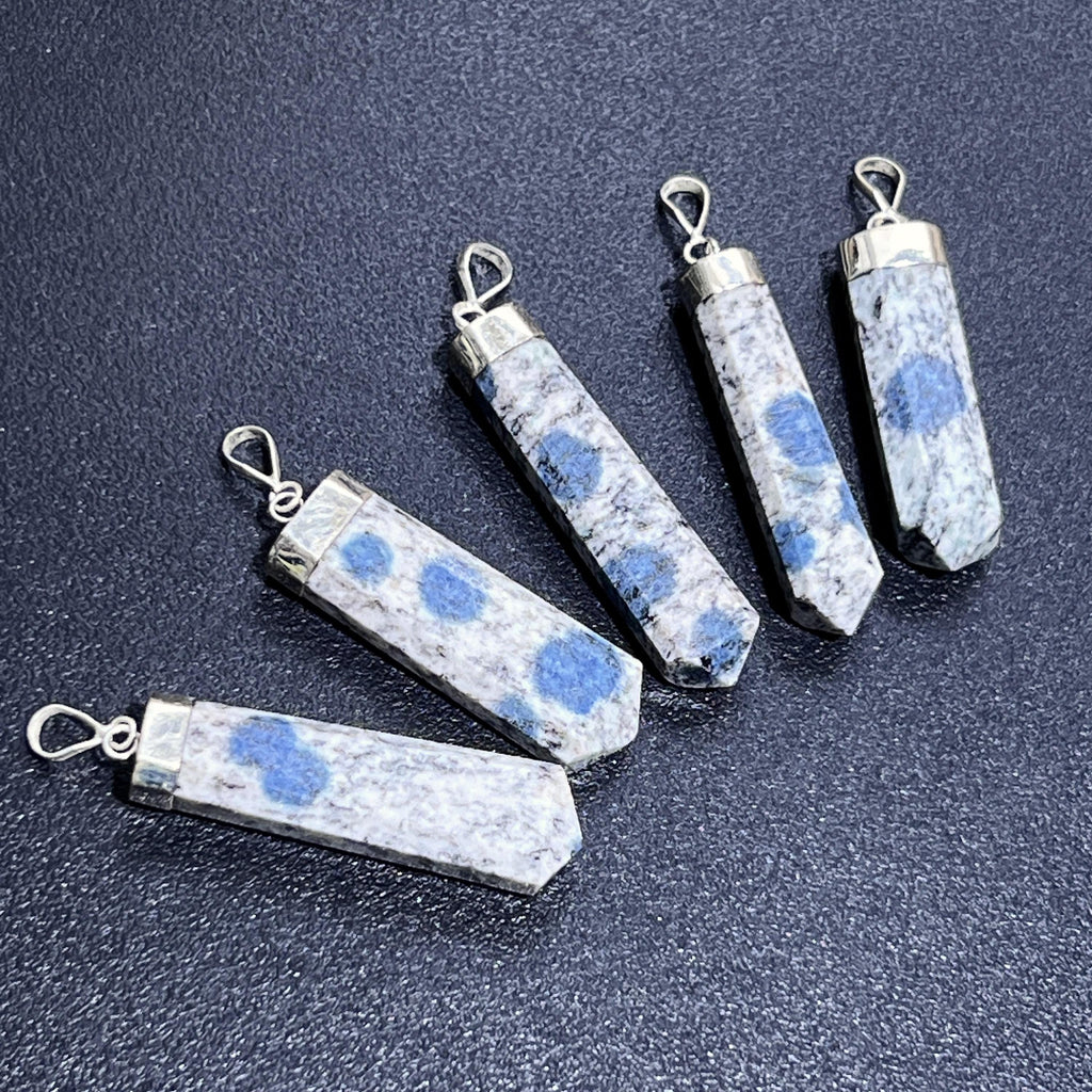 K2 Jasper Faceted Point Pendant
