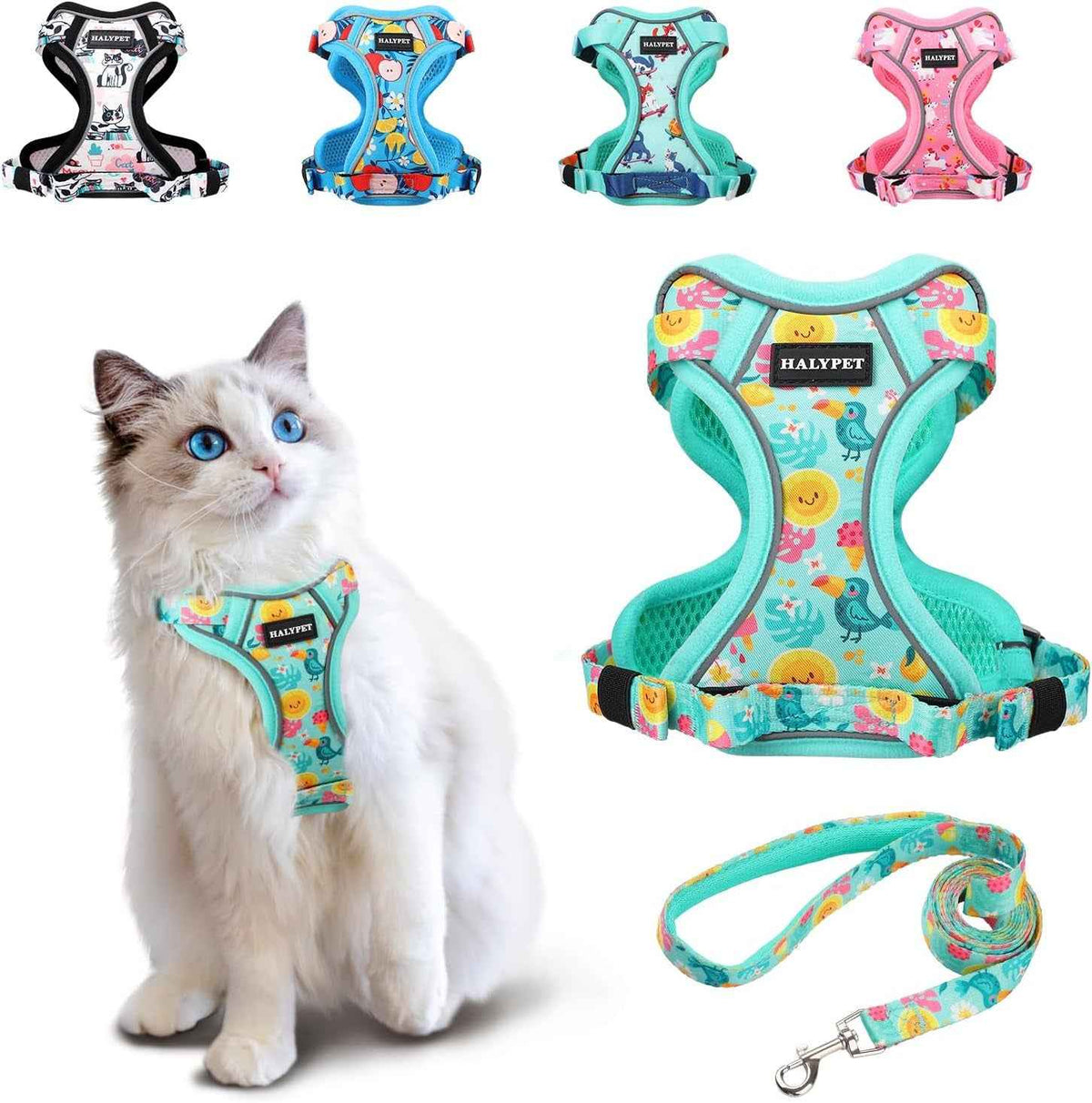 Reflective Cat Harness & Leash Set