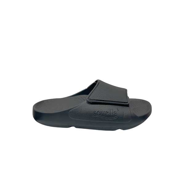 Sovella Men's PF Velcro Slide Recovery Sandal – Dark Grey