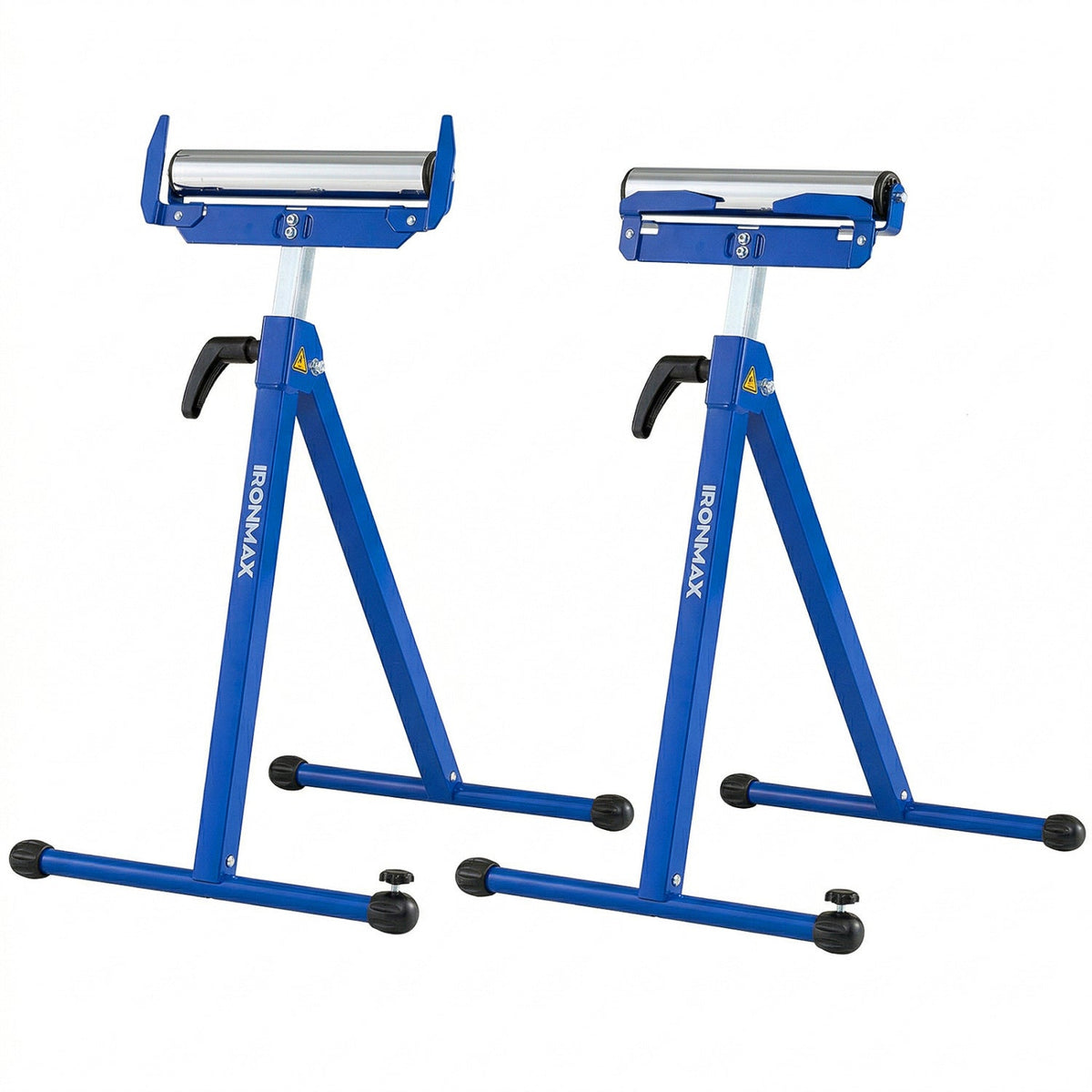2-Pack Folding Roller Stands with Adjustable Height