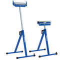 2-Pack Folding Roller Stands with Adjustable Height