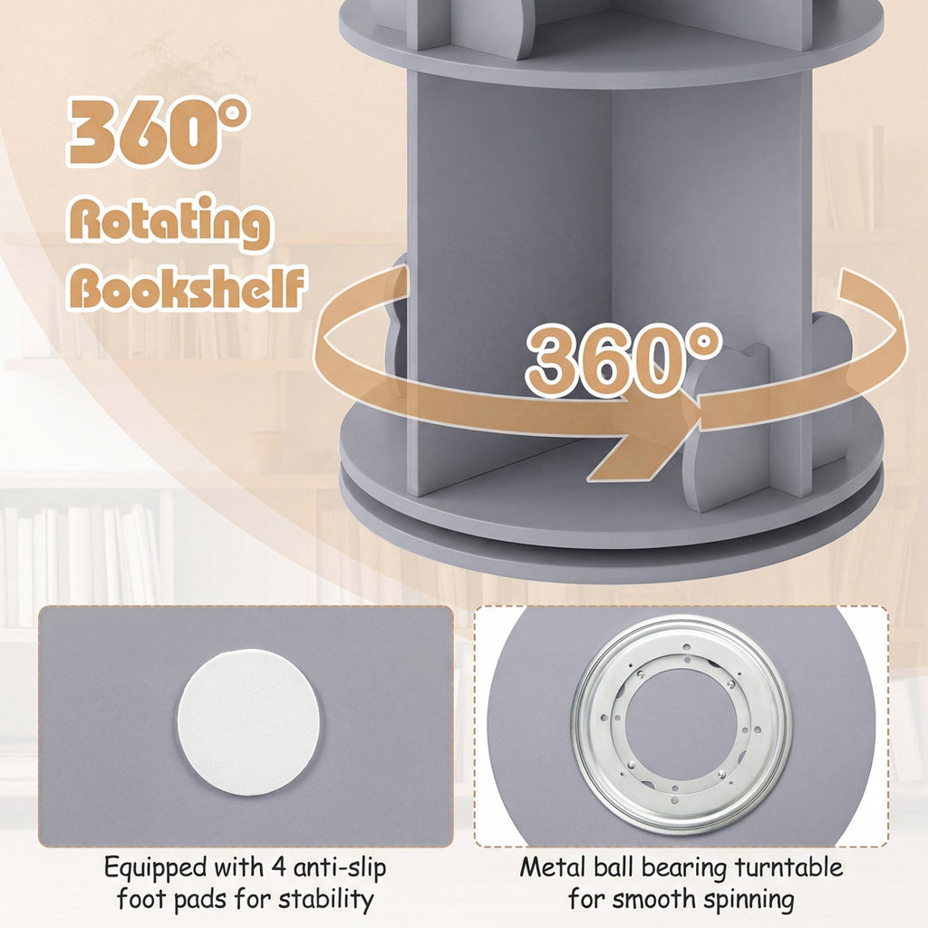 Kids 360° Rotating Bookshelf