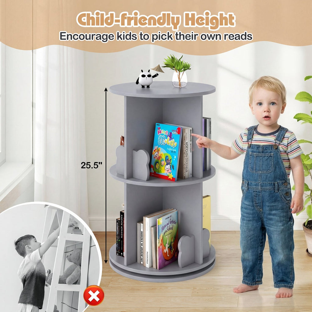 Kids 360° Rotating Bookshelf