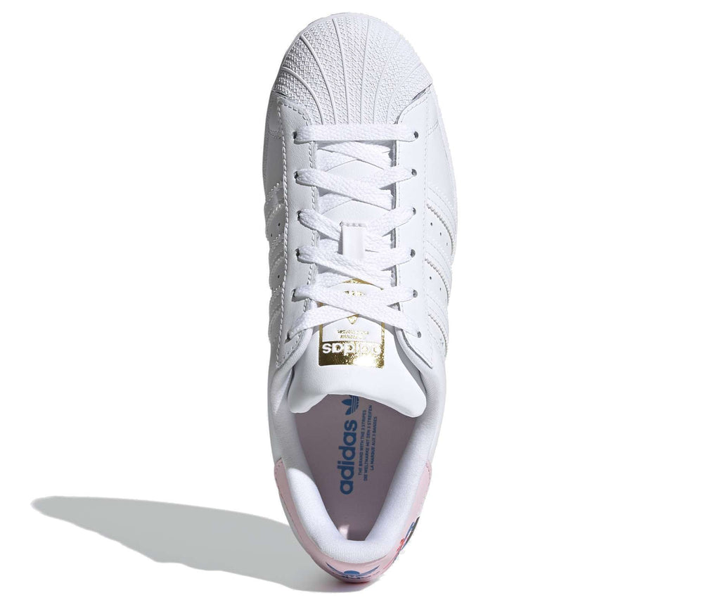 adidas Originals Women's EGLE Superstar Sneakers - Cloud White / Clear Pink (Q47223)