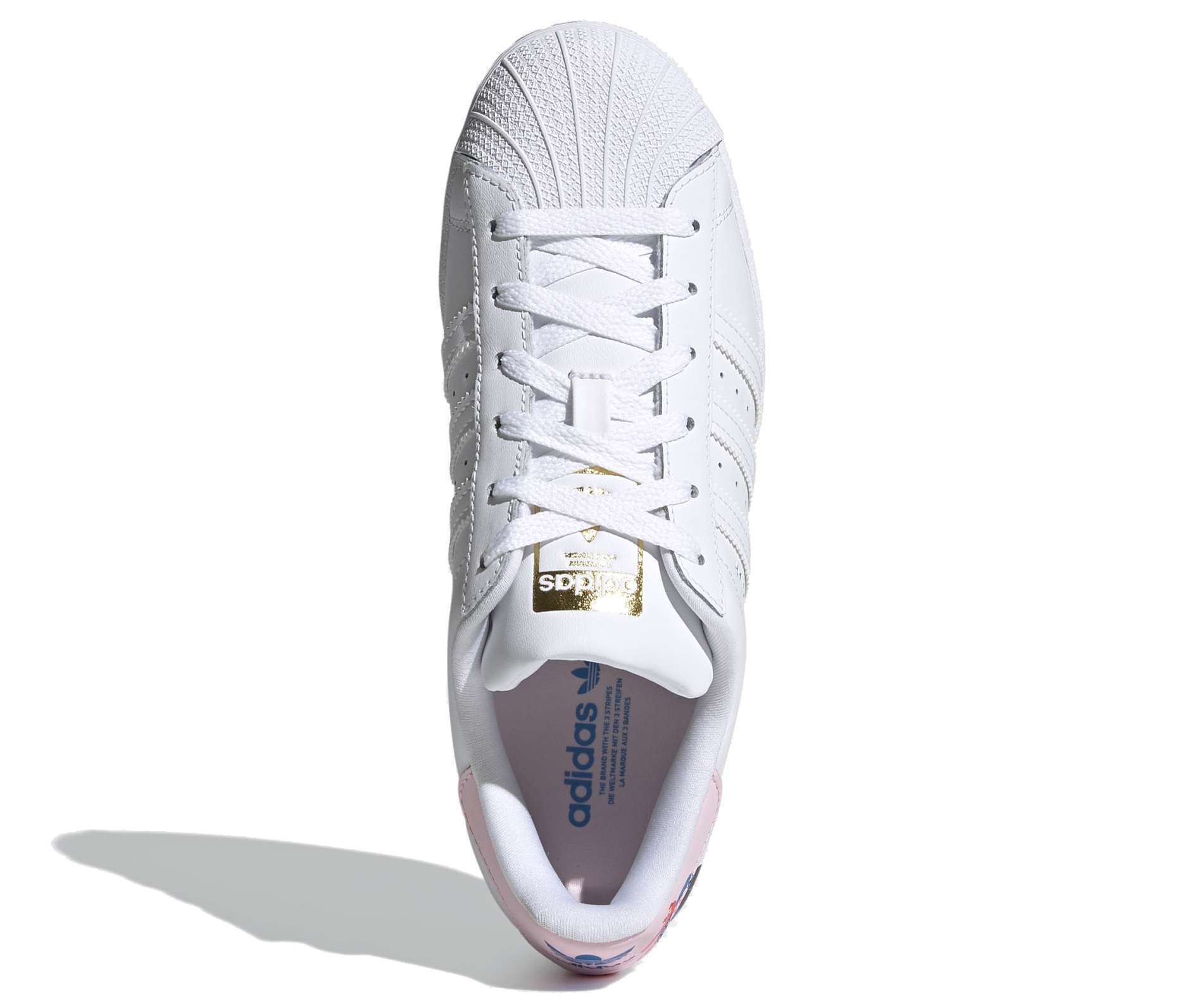 adidas Originals Women's EGLE Superstar Sneakers - Cloud White / Clear Pink (Q47223)