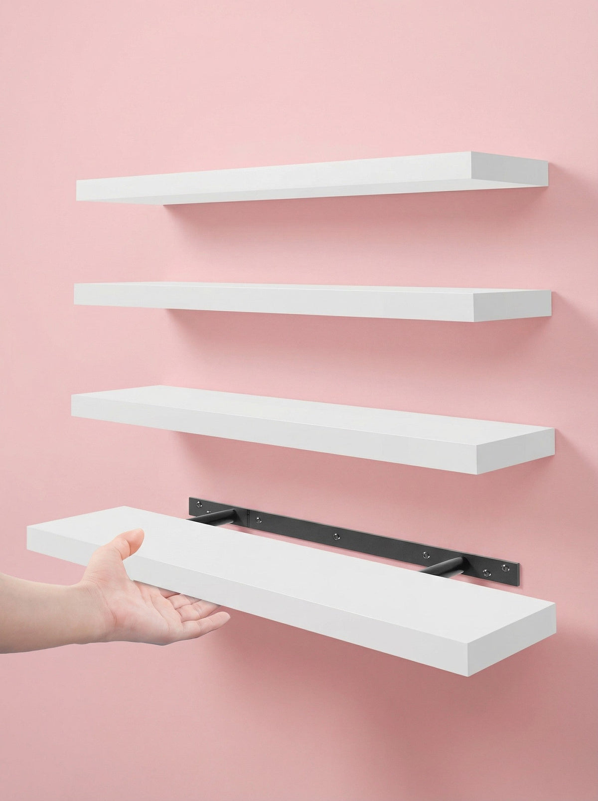 Floating Wall Shelves - Set of 4